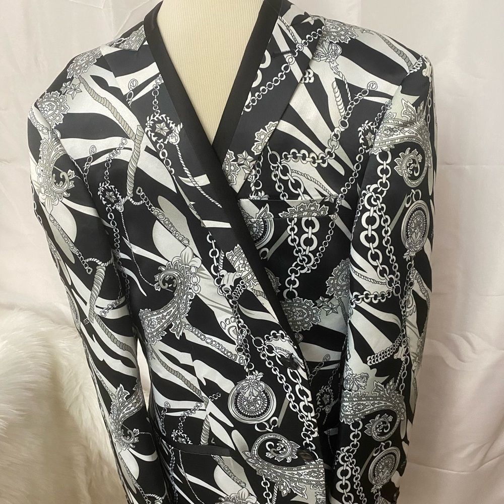 Giovanni Testi Black and white Blazer